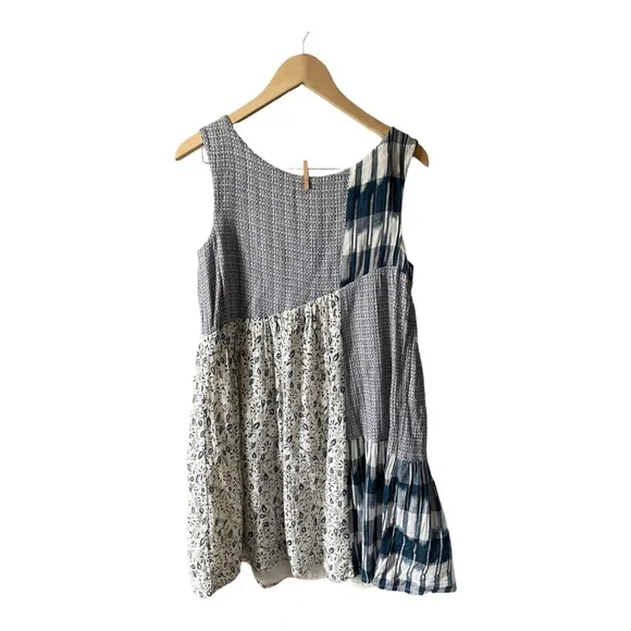 ANTHROPOLOGIE Holding Horses Patchwork Mixed Print Cotton Dress Size Small - Picture 10 of 12